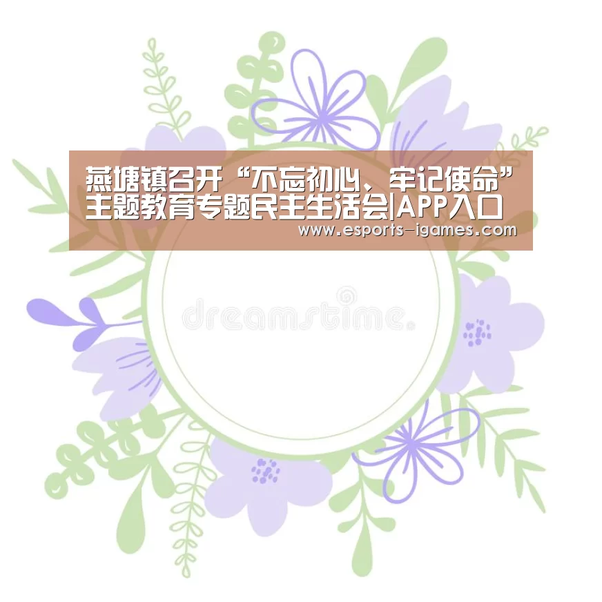 燕塘镇召开“不忘初心、牢记使命”主题教育专题民主生活会|APP入口(图3) 爱游戏下载